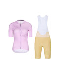 RIVANELLE Cycling short sleeve jersey and shorts - CRYSTELLE - beige/pink