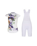 RIVANELLE Cycling short sleeve jersey and shorts - MISS FLOWERY - white/multicolour