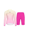 RIVANELLE Cycling long sleeve jersey and bibtights - ELEVATE - cyclamen/pink/multicolour
