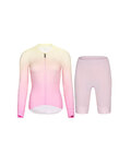 RIVANELLE Cycling long sleeve jersey and bibtights - ELEVATE - pink/multicolour