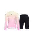 RIVANELLE Cycling long sleeve jersey and bibtights - ELEVATE - black/pink/multicolour
