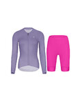 RIVANELLE Cycling long sleeve jersey and bibtights - ELEVATE - cyclamen/purple