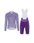 RIVANELLE Cycling long sleeve jersey and bibtights - ELEVATE - purple
