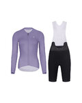 RIVANELLE Cycling long sleeve jersey and bibtights - ELEVATE - black/purple