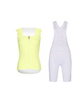 RIVANELLE sleeveless jersey and short pants - SCALLESSA - white/yellow