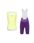 RIVANELLE sleeveless jersey and short pants - SCALLESSA - purple/yellow