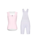 RIVANELLE sleeveless jersey and short pants - SCALLESSA - white/pink