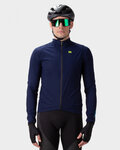 ALÉ Cycling rain jacket - KLIMATIK GUSCIO RACING - blue