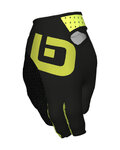 ALÉ Cycling long-finger gloves - MTB FANGO - black/yellow