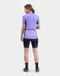 ALÉ Cycling short sleeve jersey - SOLID COLOR BLOCK - purple