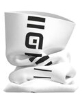 ALÉ Cycling neckwarmer - IDENTITY TUBOLAR - white/black