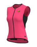 ALÉ Cycling gilet - R-EV1 CLIMA PROTECTION 2.0 THERMO LADY - pink