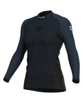 ALÉ Cycling long sleeve t-shirt - KLIMA LADY - blue
