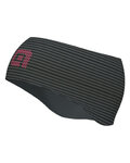 ALÉ Cycling headband - THERMO ROAD - black/pink