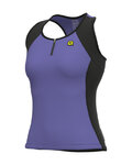 ALÉ Cycling sleeveless jersey - SOLID COLOR BLOCK - purple