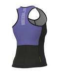 ALÉ Cycling sleeveless jersey - SOLID COLOR BLOCK - purple
