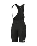 ALÉ Cycling bib shorts - R-EV1 AGONISTA PLUS - black/white