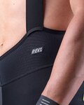 ALÉ Cycling bib shorts - R-EV1 AGONISTA PLUS - black/white