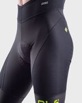 ALÉ Cycling bib shorts - R-EV1 AGONISTA PLUS - black/yellow