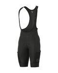 ALÉ Cycling bib shorts - OFF-ROAD GRAVEL STONES CARGO - black