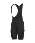 ALÉ Cycling bib shorts - OFF-ROAD GRAVEL STONES CARGO - black