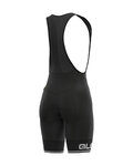 ALÉ Cycling bib shorts - SOLID BLEND LADY - black/white