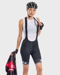 ALÉ Cycling bib shorts - SOLID BLEND LADY - black/white