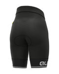 ALÉ Cycling shorts without bib - SOLID BLEND LADY - black/white
