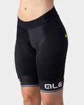 ALÉ Cycling shorts without bib - SOLID BLEND LADY - black/white