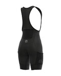ALÉ Cycling bib shorts - OFF-ROAD GRAVEL STONES CARGO LADY - black