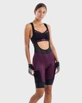 ALÉ Cycling bib shorts - OFF-ROAD GRAVEL STONES CARGO LADY - purple