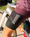 ALÉ Cycling bib shorts - OFF-ROAD GRAVEL STONES CARGO LADY - purple