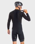 ALÉ Cycling bib shorts - SOLID BLEND WINTER - black/yellow