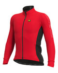 ALÉ Cycling winter long sleeve jersey - SOLID FONDO WINTER - red