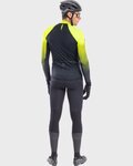 ALÉ Cycling winter long sleeve jersey - R-EV1 CLIMA PROTECTION 2.0 VELOCITY WIND G+ - yellow/black