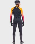 ALÉ Cycling winter long sleeve jersey - R-EV1 CLIMA PROTECTION 2.0 VELOCITY WIND G+ - orange/black