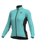 ALÉ Cycling winter long sleeve jersey - SOLID FONDO - light blue