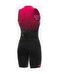 ALÉ Cycling skinsuit - TRIATHLON STARS LONG TRI LADY - red/black