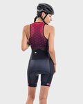 ALÉ Cycling skinsuit - TRIATHLON STARS LONG TRI LADY - red/black