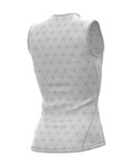 ALÉ Cycling sleeve less t-shirt - QUARK LESS - white