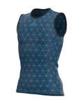 ALÉ Cycling sleeve less t-shirt - QUARK LESS - blue