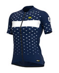 ALÉ Cycling short sleeve jersey - PRR STARS LADY - blue/white