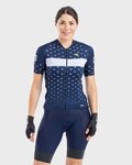 ALÉ Cycling short sleeve jersey - PRR STARS LADY - blue/white