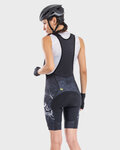 ALÉ Cycling bib shorts - PRR SKULL LADY - black