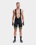 ALÉ Cycling bib shorts - PRS MASTER 2.0 - black/yellow