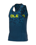 ALÉ Cycling tank top - RUNNING  TRIANGLE - blue