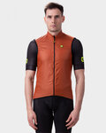 ALÉ Cycling gilet - GUSCIO VENTO 2.0 - brown