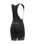 ALÉ Cycling bib shorts - PRS MASTER 2.0 LADY - black/white