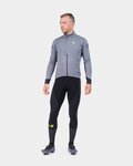 ALÉ Cycling thermal jacket - R-EV1 URAGANO - grey
