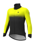 ALÉ Cycling thermal jacket - PR-S GRADIENT - yellow/black